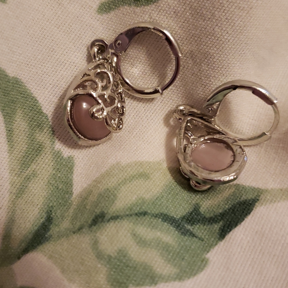 NEW Tear Drop Filigree 925 Sterling Silver Earring - Picture 5 of 6